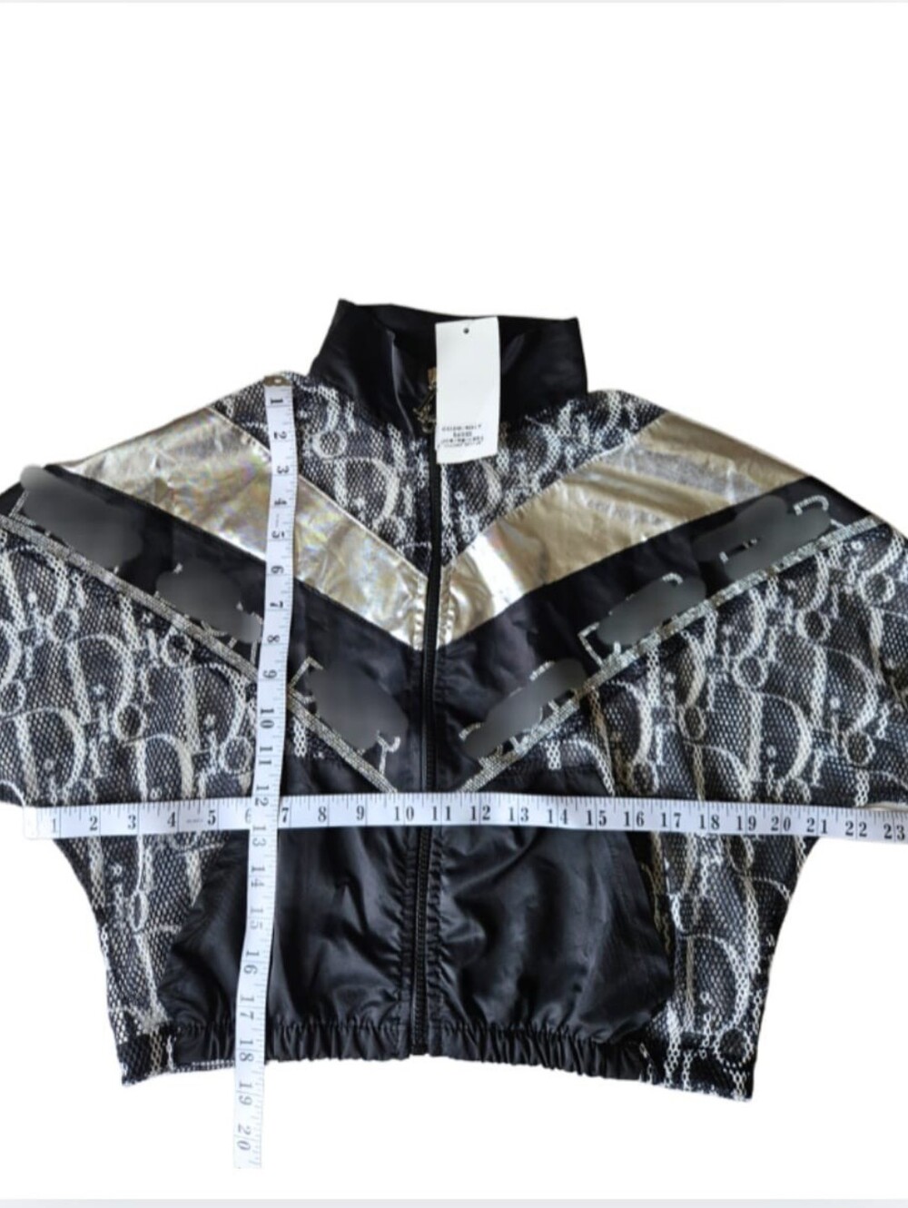 Black & Silver Logo Track Jumpsuit - Picture 4 of 11